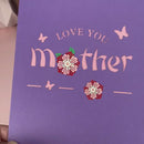 Love You Mom 3D Birthday Cards 6"x 8"