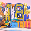 1st To 30th Birthday Wedding Celebration Anniversary 3D Card