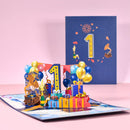 1st To 30th Birthday Wedding Celebration Anniversary 3D Card
