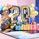 1st To 30th Birthday Wedding Celebration Anniversary 3D Card