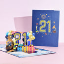 1st To 30th Birthday Wedding Celebration Anniversary 3D Card