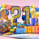 1st To 30th Birthday Wedding Celebration Anniversary 3D Card