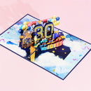 1st To 30th Birthday Wedding Celebration Anniversary 3D Card