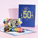 40th To 100th Birthday Wedding Celebration Anniversary 3D Card