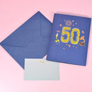 40th To 100th Birthday Wedding Celebration Anniversary 3D Card