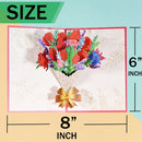 Pop Up Rose Bouquet Greeting Card For Mom