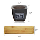 3.4 Inch 3 Packs Plastic Planter Pot