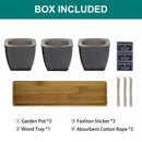 3.4 Inch 3 Packs Plastic Planter Pot
