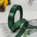 kmerlife 25 yard satin ribbon dark green