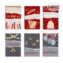 24 Happy Birthday Cards Bulk With Envelopes