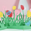 3D Tulip Pop Up Flower Greeting Cards