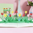3D Tulip Pop Up Flower Greeting Cards