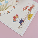 Merry Go Round Carousel Cake 3D Card For Birthday