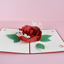Rose Greeting Card with Blank Note Card & Envelope