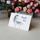 Animal Painted Thank You Cards With Envelopes