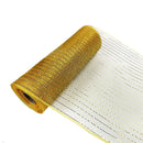 Kmerlife 10 Inch Wide 10 Yard Deco gold Mesh Ribbon