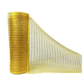 Kmerlife 10 Inch Wide 10 Yard Deco gold Mesh Ribbon