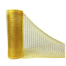 Kmerlife 10 Inch Wide 10 Yard Deco gold Mesh Ribbon