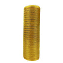 Kmerlife 10 Inch Wide 10 Yard Deco gold Mesh Ribbon