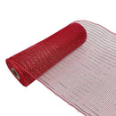 Kmerlife 10 Inch Wide 10 Yard Deco red Mesh Ribbon