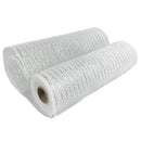 Kmerlife 10 Inch Wide 10 Yard Deco white Mesh Ribbon