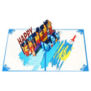6.3'' x 8.3'' Pop-Up Happy Father's Day Card