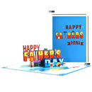6.3'' x 8.3'' Pop-Up Happy Father's Day Card