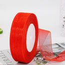 1 Inch 50 Yards Sheer Organza Ribbon for Decoration