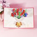 Pop Up Rose Bouquet Greeting Card For Mom
