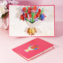 Pop Up Rose Bouquet Greeting Card For Mom