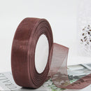1 Inch 50 Yards Transparent Chiffon Ribbon for Decoration