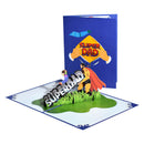 Super Dad Pop-Up 3D Handmade Greeting Card For Father