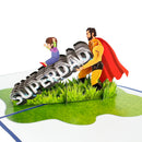 Super Dad Pop-Up 3D Handmade Greeting Card For Father