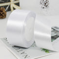 White 1-1/2 Inches Wide 24 Yard Satin Ribbon