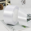 White 1-1/2 Inches Wide 24 Yard Satin Ribbon