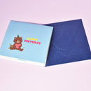 3D Bear Cake Birthday Card Paper Sculpture For Child