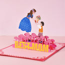 Best Mom 3D Pop-Up Card for Mother's Day