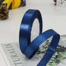 kmerlife 25 yard satin ribbon dark blue