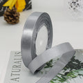 kmerlife 5/8 wide 25 yard grey satin ribbon
