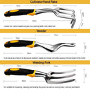 kmerlife garden tools cultivator and weeder and weeding fork