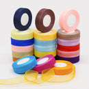 1 Inch 50 Yards Transparent Chiffon Ribbon for Decoration