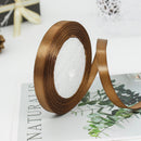 kmerlife 3/8 wide 25 yard satin ribbon brown