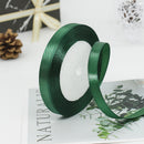 kmerlife 25 yard satin ribbon dark green