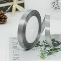 kmerlife 3/8 wide 25 yard satin ribbon grey