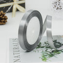 kmerlife 3/8 wide 25 yard satin ribbon grey