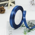 kmerlife 3/8 wide 25 yard satin ribbon navy blue