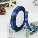 kmerlife 3/8 wide 25 yard satin ribbon navy blue