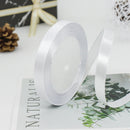 kmerlife 3/8 wide 25 yard satin ribbon white