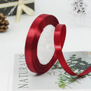 kmerlife 25 yard satin ribbon red wine