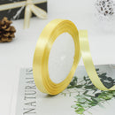 kmerlife 3/8 wide 25 yard satin ribbon yellow